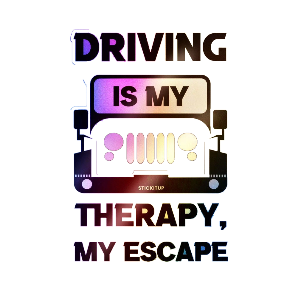 Driving Therapy Sticker Holographic Stickers